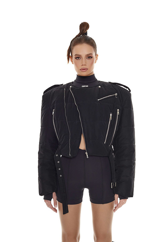 Пуховик - косуха, черный - Фото 7