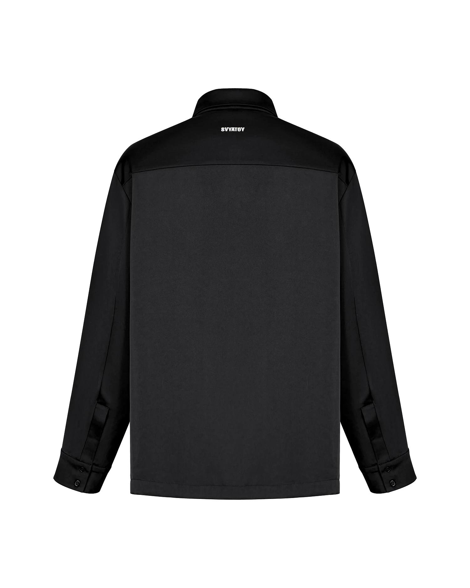 Рубашка шелковая SVYATOY, черный - Фото 2