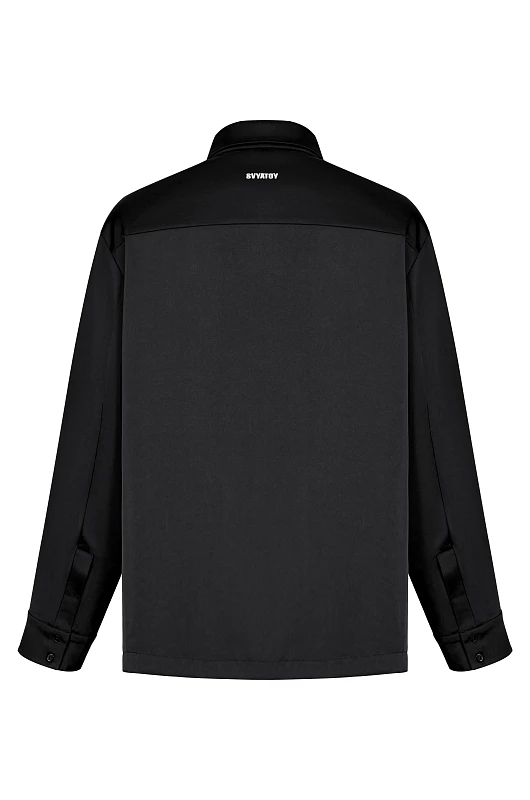 Рубашка шелковая SVYATOY, черный - Фото 2