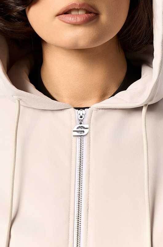 Бомбер объемный, платиновый - Фото 7