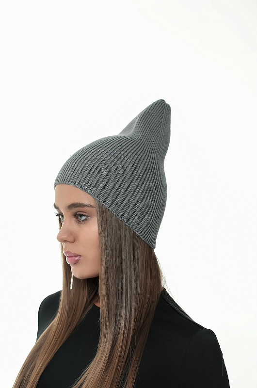 Шапка базовая, графитовый - Фото 2