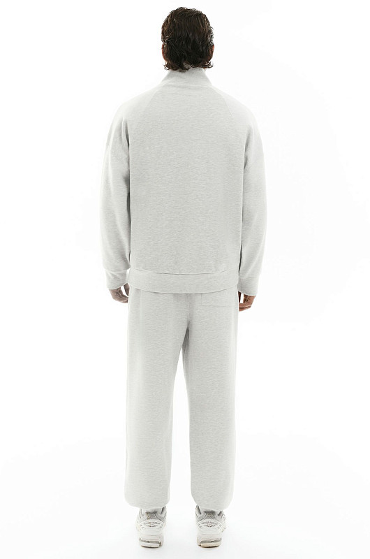 Свитшот с молнией SVYATOY, молочный меланж - Фото 7