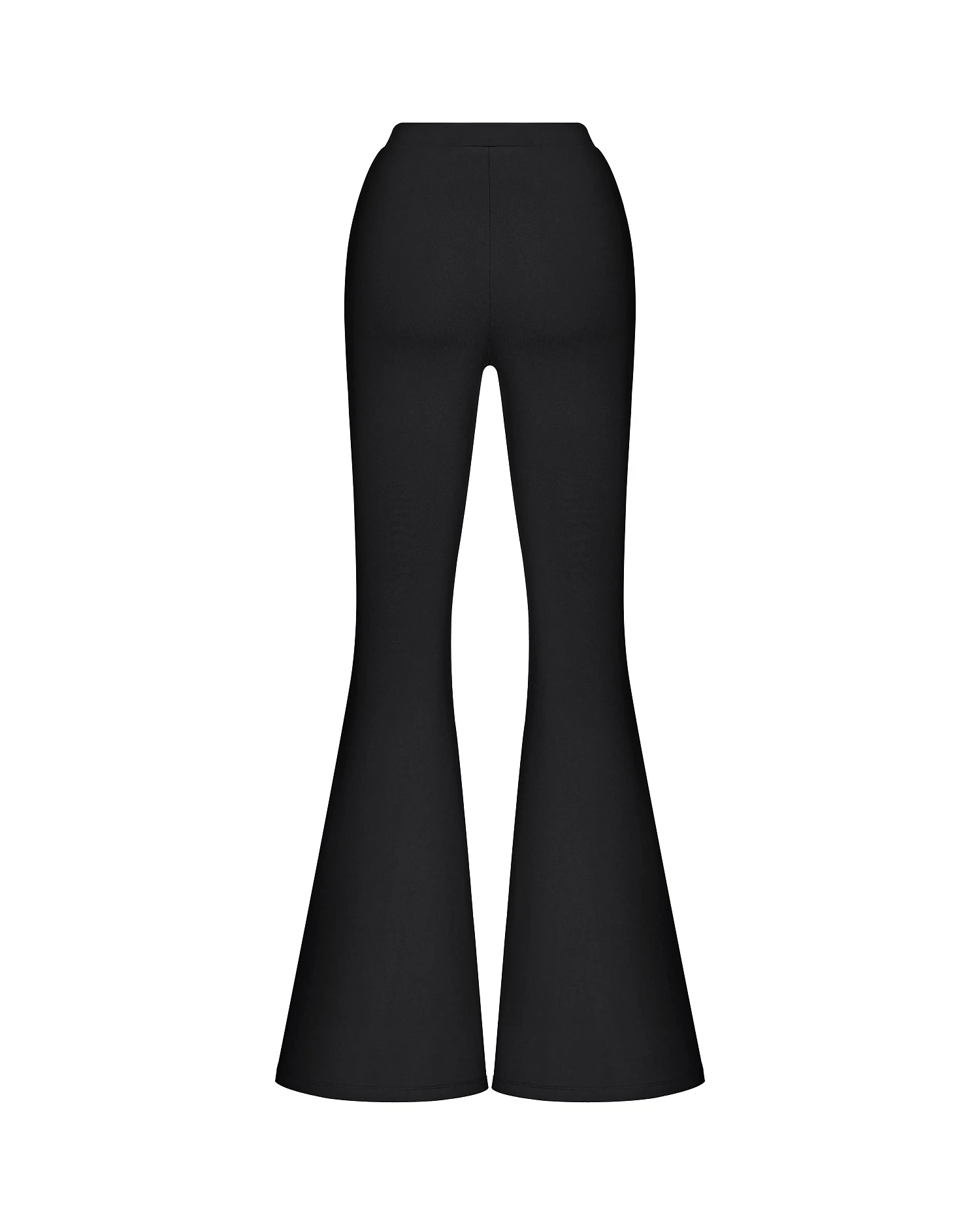 Леггинсы - клеш, черный - Фото 2