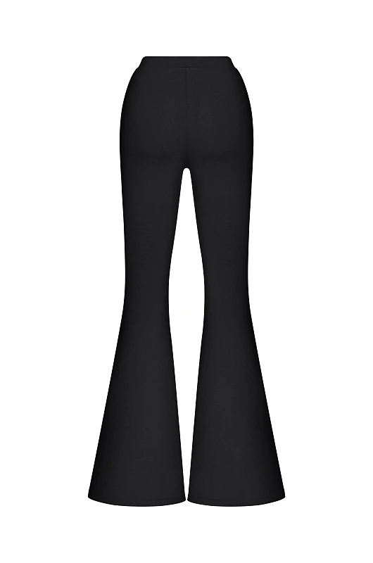 Леггинсы - клеш, черный - Фото 2