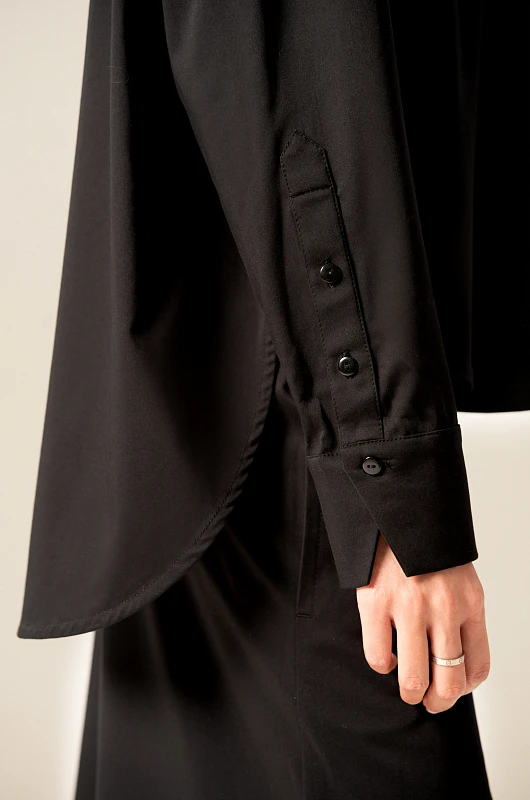 Рубашка базовая SVYATAYA, черный - Фото 5