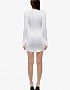 Платье мини из бифлекса, белый - Фото превью 10