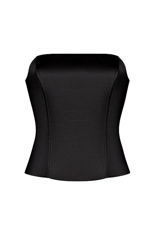 Топ - бандо, черный - Фото 1