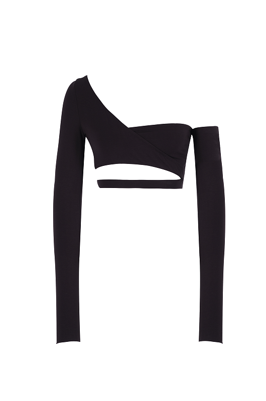 Топ с вырезами SVYATAYA, черный - Фото 1